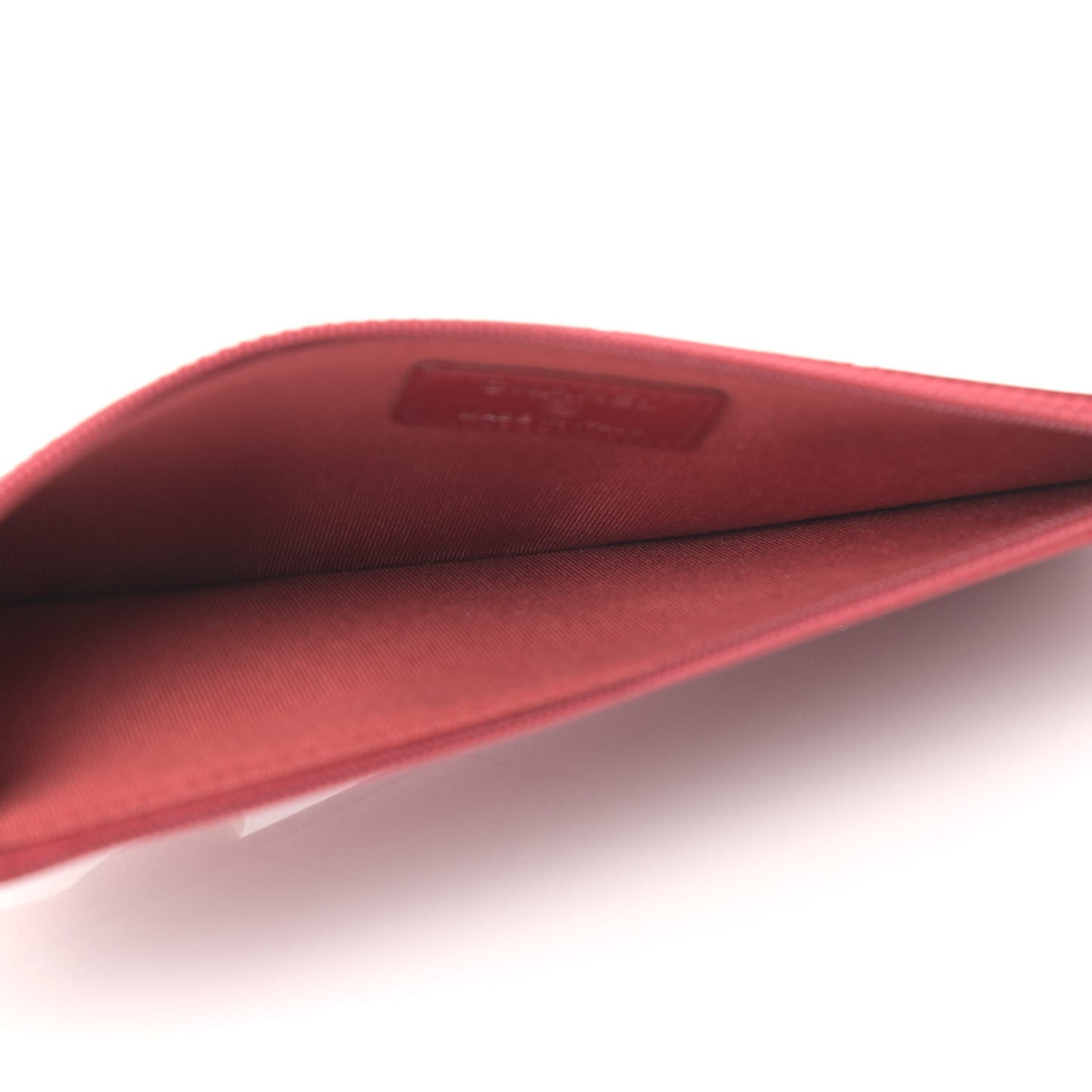 Caviar Quilted Travel Wallet Red