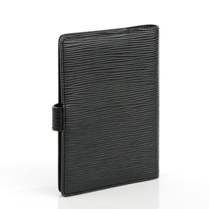 Louis Vuitton Epi Small Ring Agenda Cover Black 3 of 7
