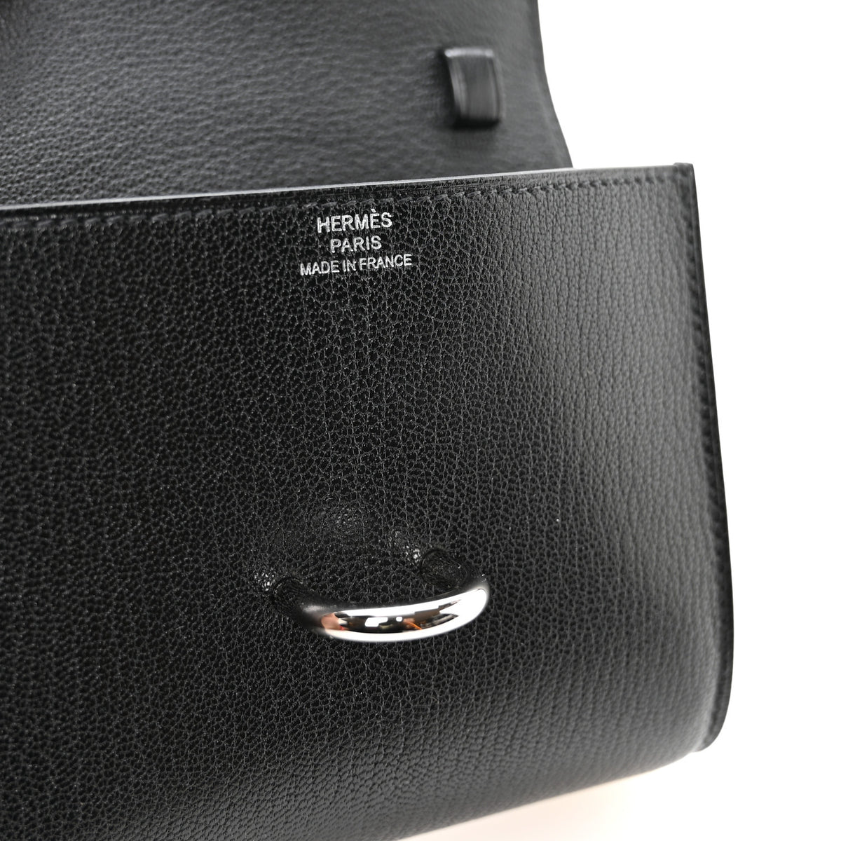 Hermes Chevre Chamkila Chaine d'Ancre To Go Wallet Black 6 of 11