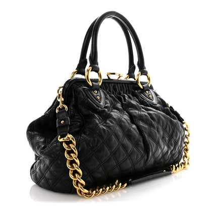 Marc Jacobs Calfskin Quilted Stam Black 3 of 18