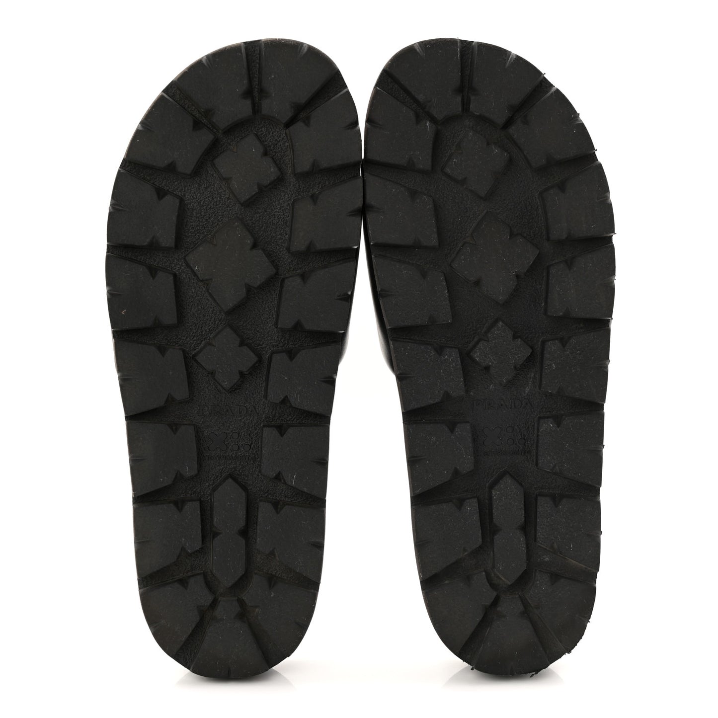 Nappa Womens Lug Sole 20mm Slide Sandals 39 Black