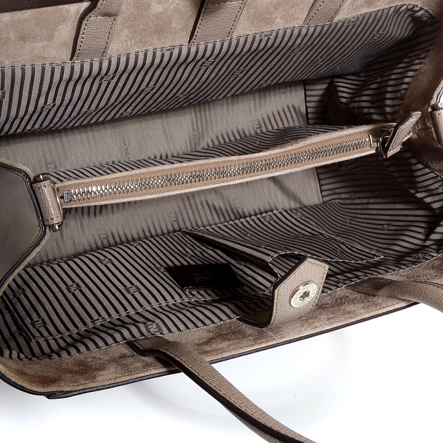 Fendi Vitello Elite Regular 2Jours Tote Tortora 5 of 9