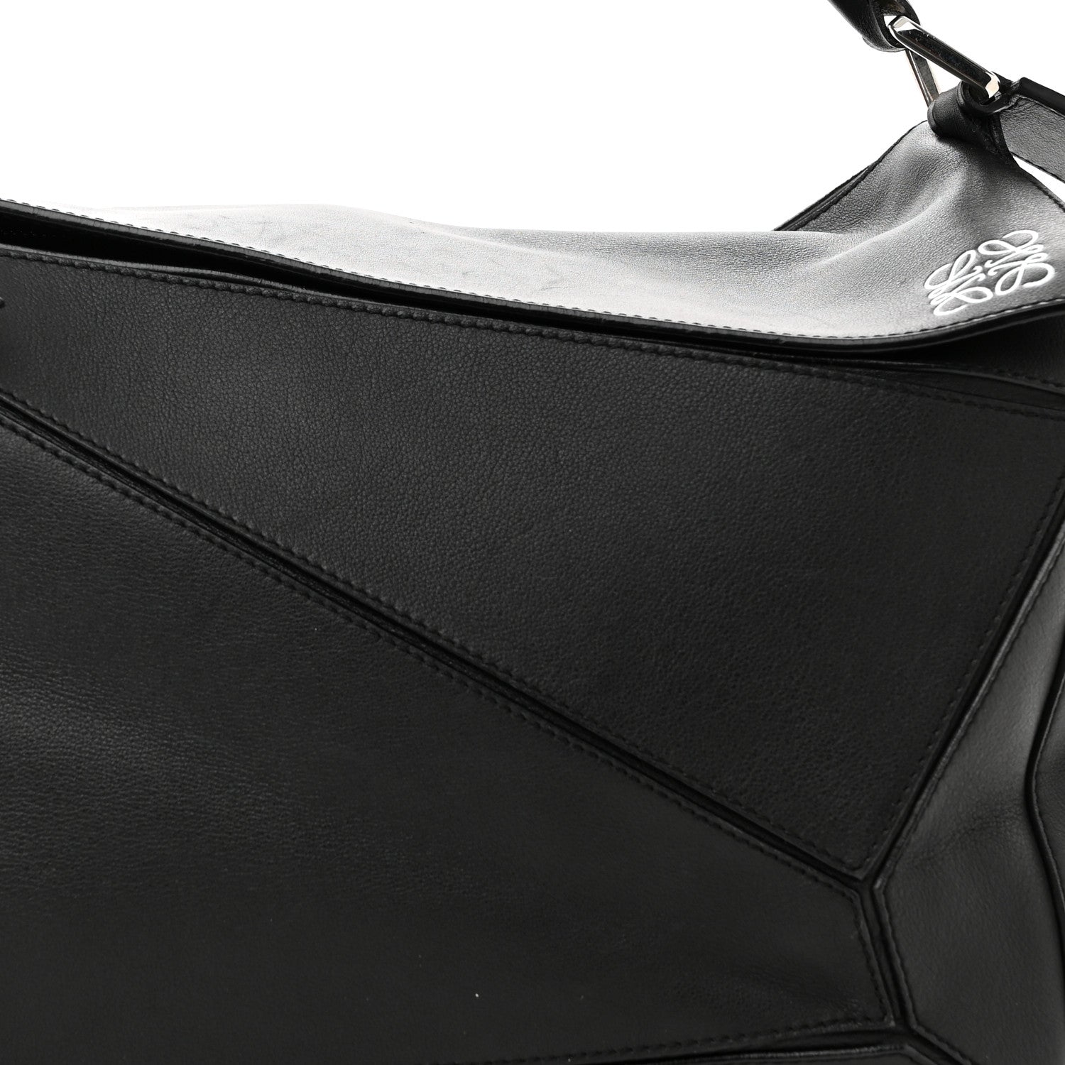 Loewe Calfskin Large Puzzle Bag Black 8 of 12