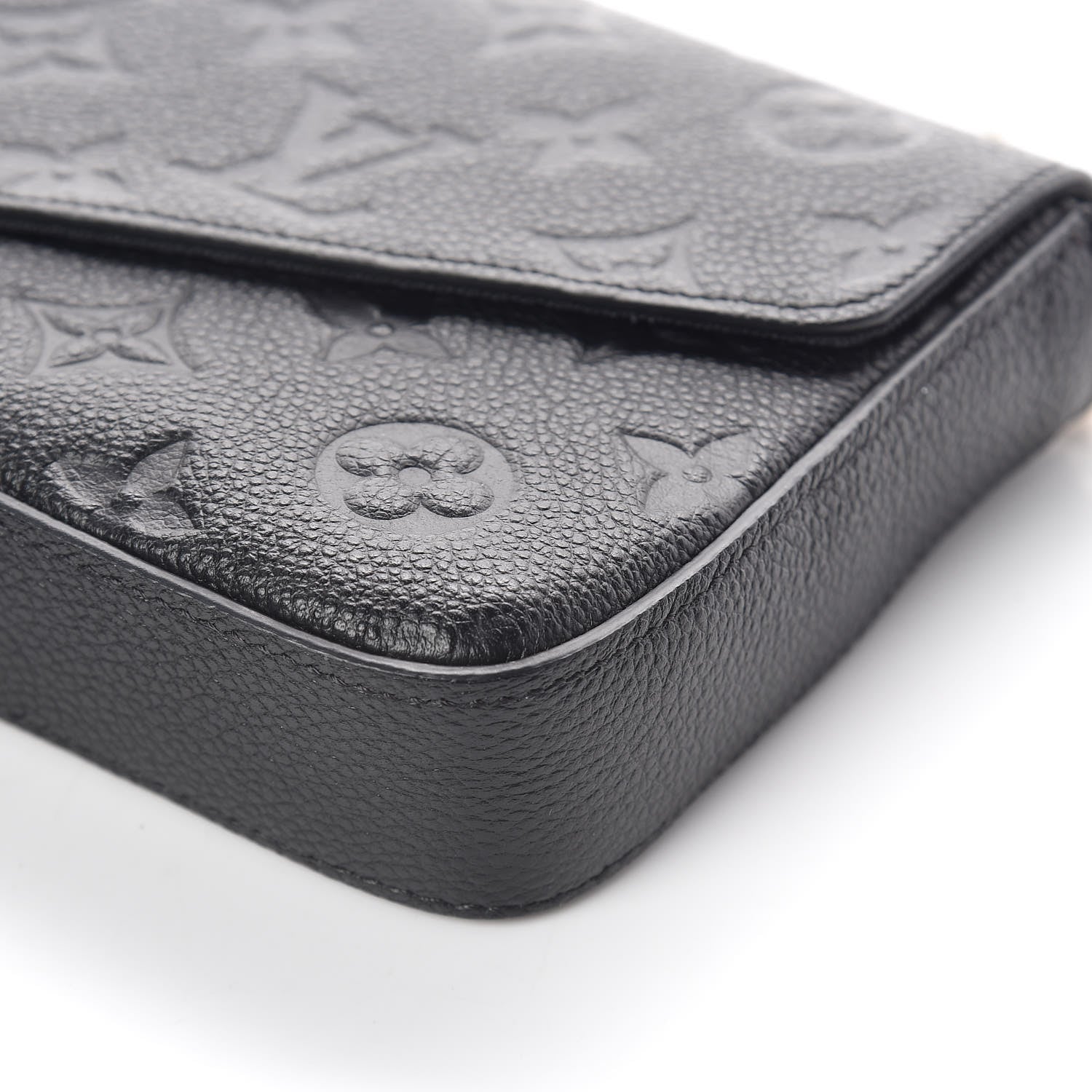 Louis Vuitton Empreinte Pochette Felicie Chain Wallet Black 9 of 10