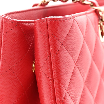 Chanel Caviar Quilted Large Shopping Tote Red 12 of 12