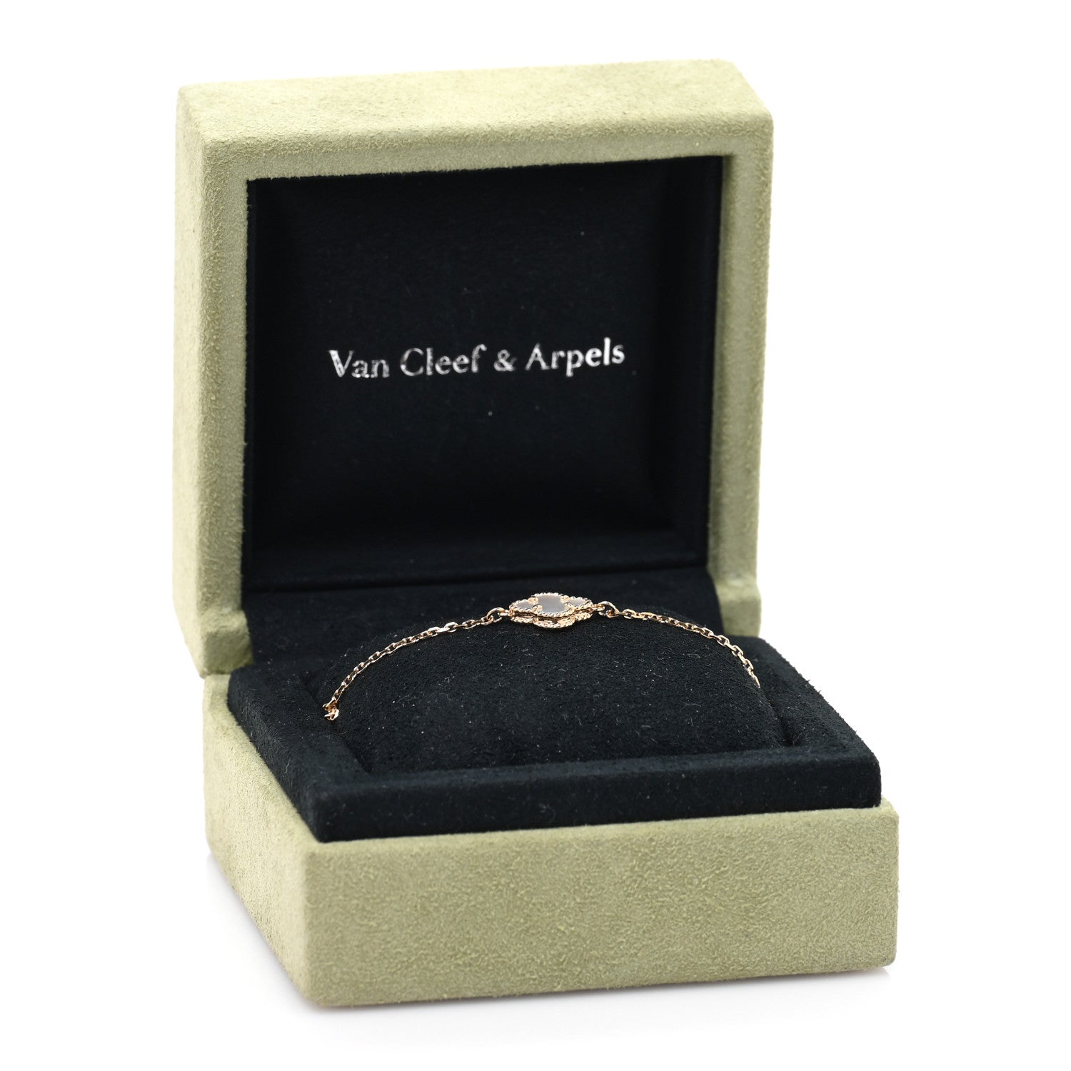 Van Cleef & Arpels 18K Yellow Gold Mother of Pearl Sweet Alhambra Bracelet 4 of 4