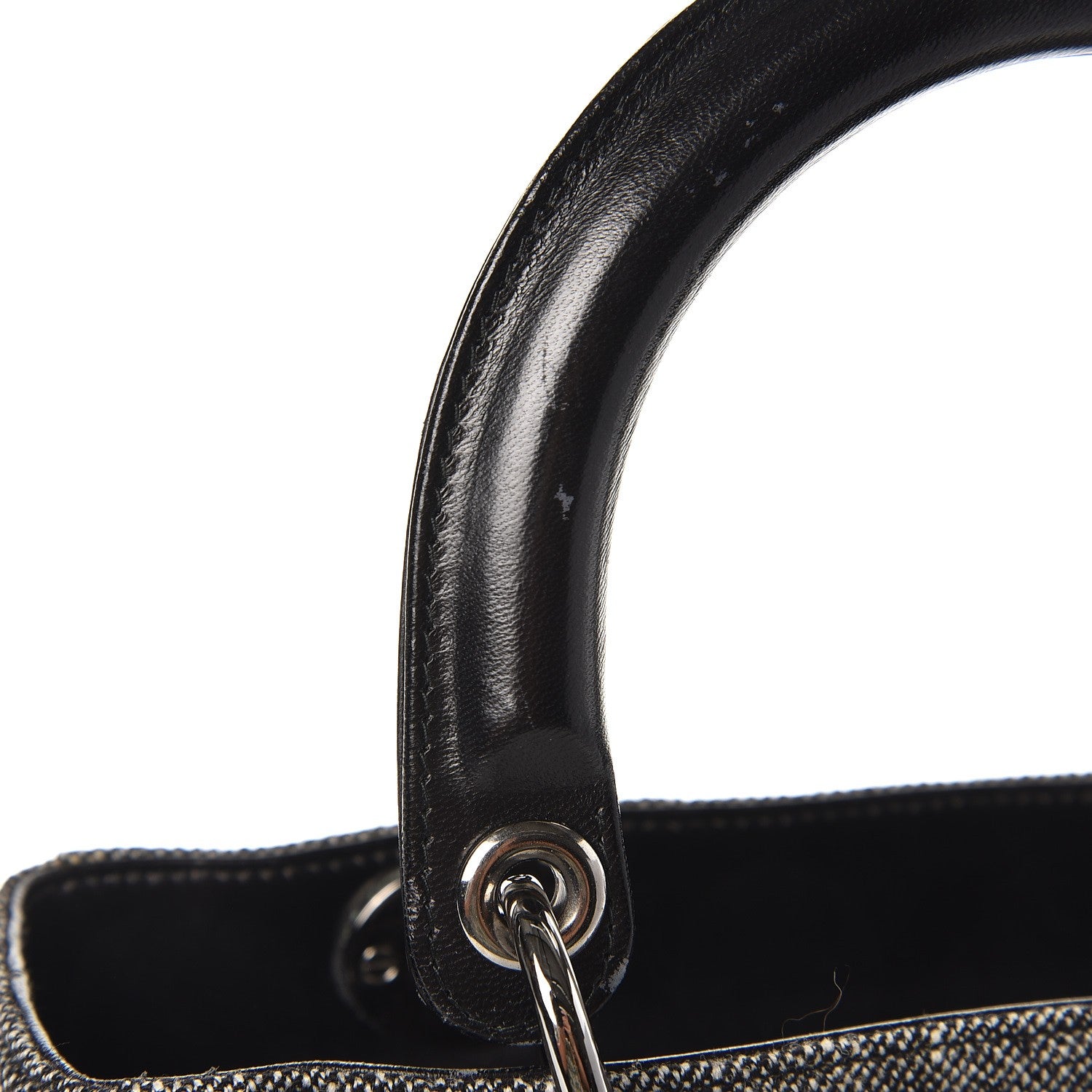Christian Dior Tweed Medium Lady Dior Black 8 of 11