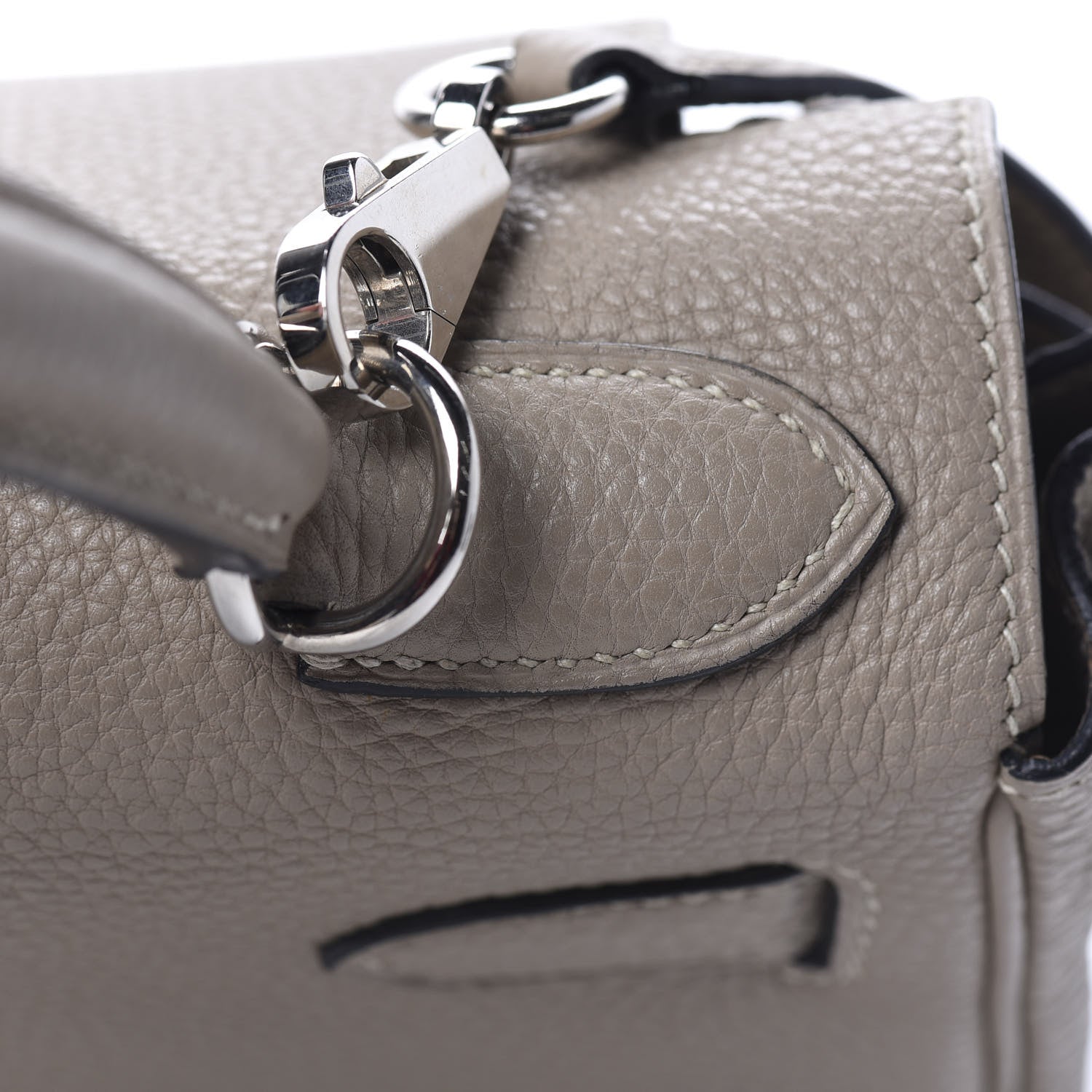 Hermes Togo Kelly Retourne 28 Gris Tourterelle 28 of 33
