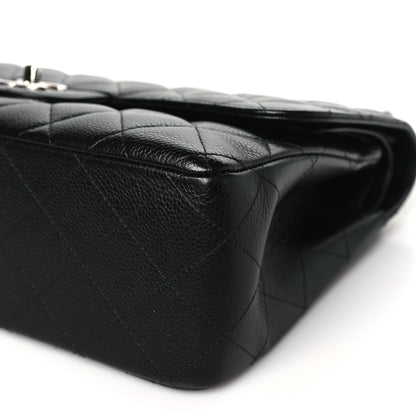 Chanel Caviar Quilted Jumbo Double Flap Black 10 of 12