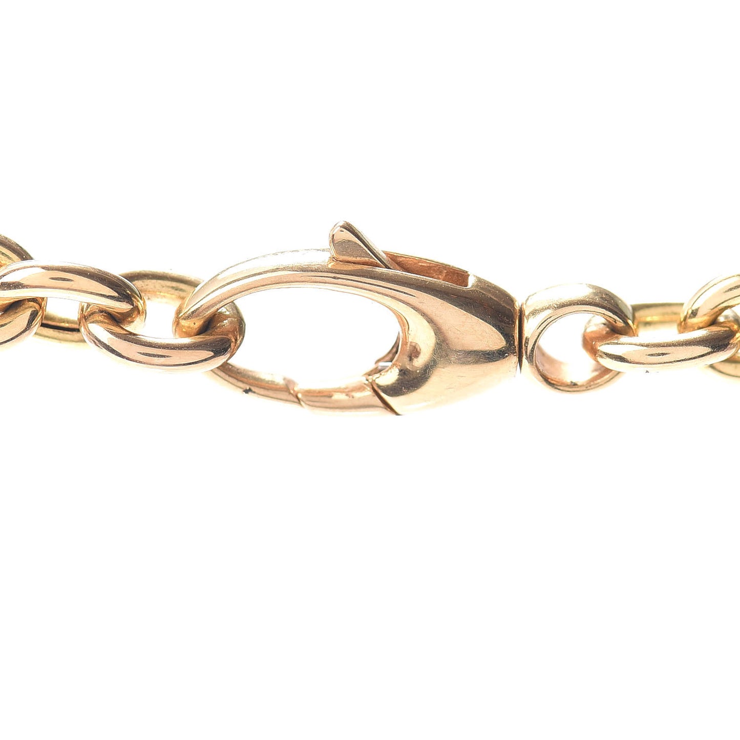 18K Yellow Gold Horsebit Pendant Necklace