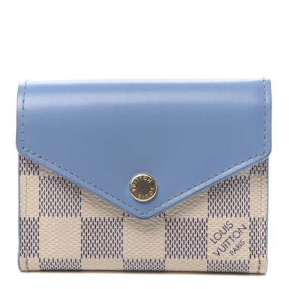 Louis Vuitton Damier Azur Zoe Wallet Bleuet 1 of 10