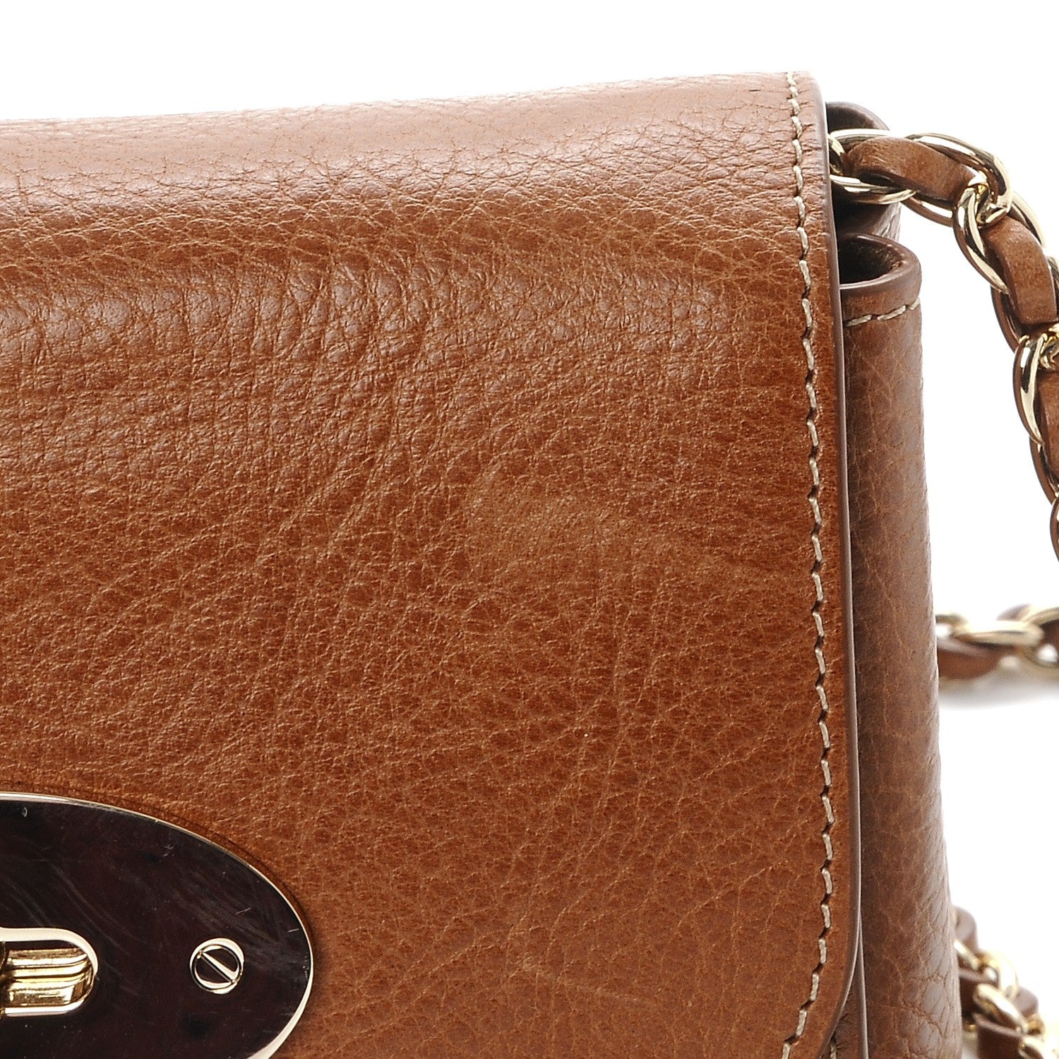 Mulberry Natural Calfskin Mini Lily Oak 10 of 10