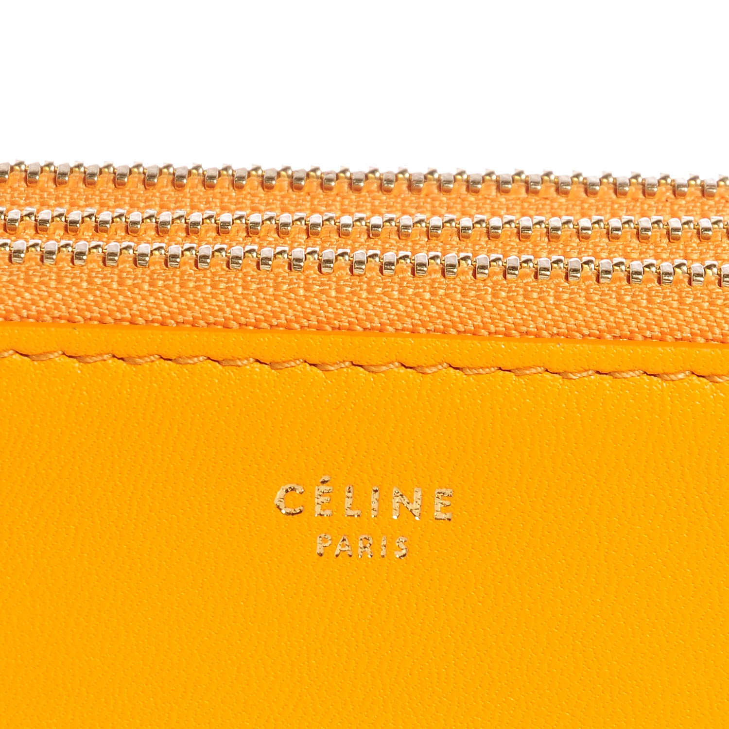 Celine Lambskin Small Trio Crossbody Bag Sunflower 10 of 10
