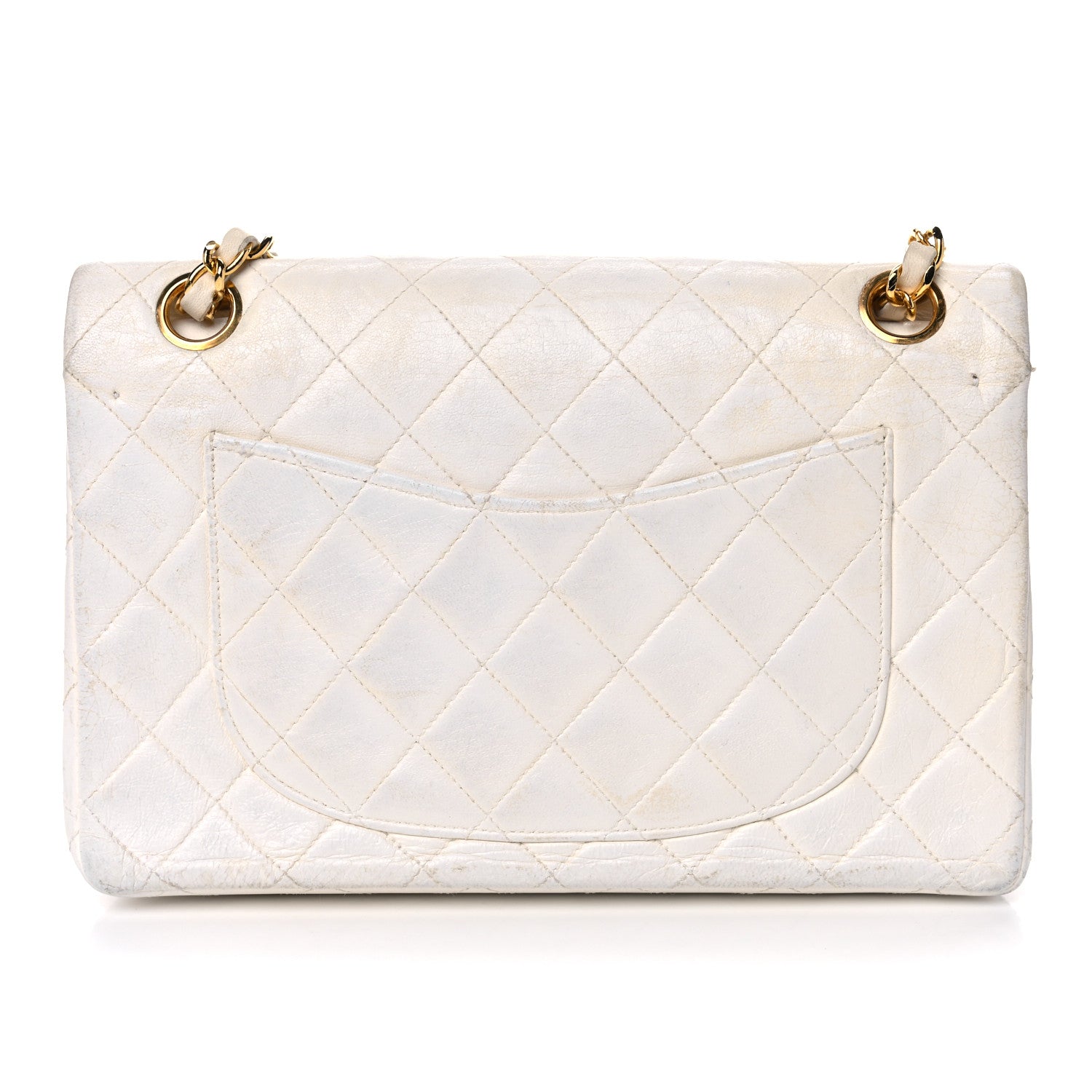 Chanel Lambskin Quilted Small Double Flap White 14 of 27