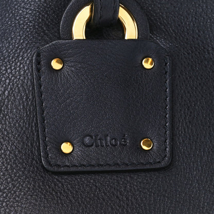 Chloe Smooth Calfskin Medium Vick Tote Full Blue 12 of 17