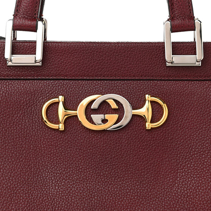 Gucci Grainy Calfskin Medium Zumi Top Handle Bag Vintage Bordeaux 11 of 11