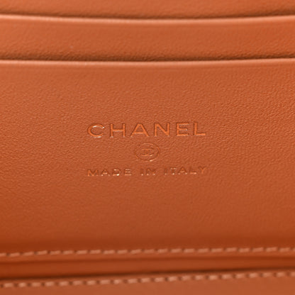 Chanel Lambskin Quilted Small Top Handle Vanity Case With Chain Ecru Dark Beige 6 of 11
