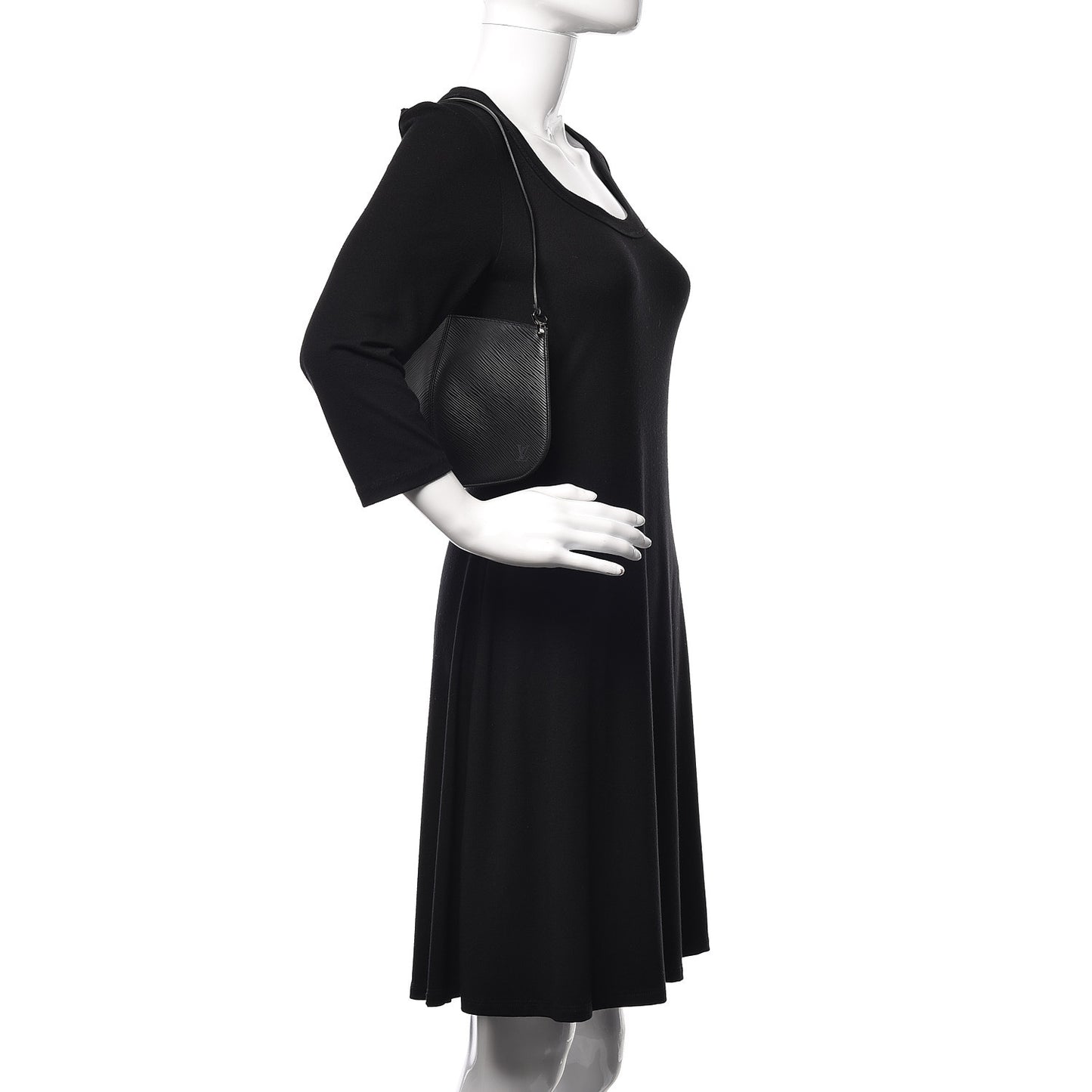 Epi Demi Lune Pochette Black