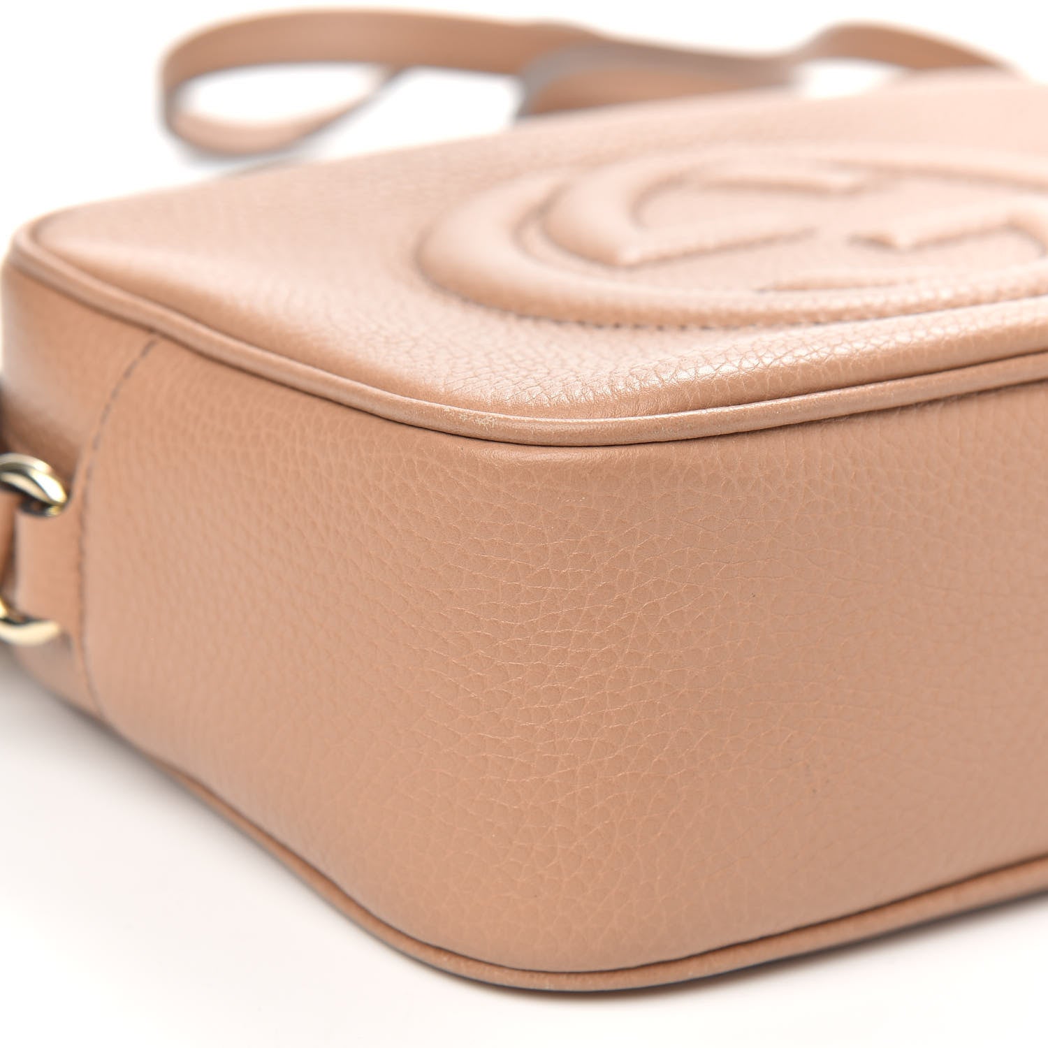 Gucci Pebbled Calfskin Small Soho Disco Bag Camelia 8 of 10