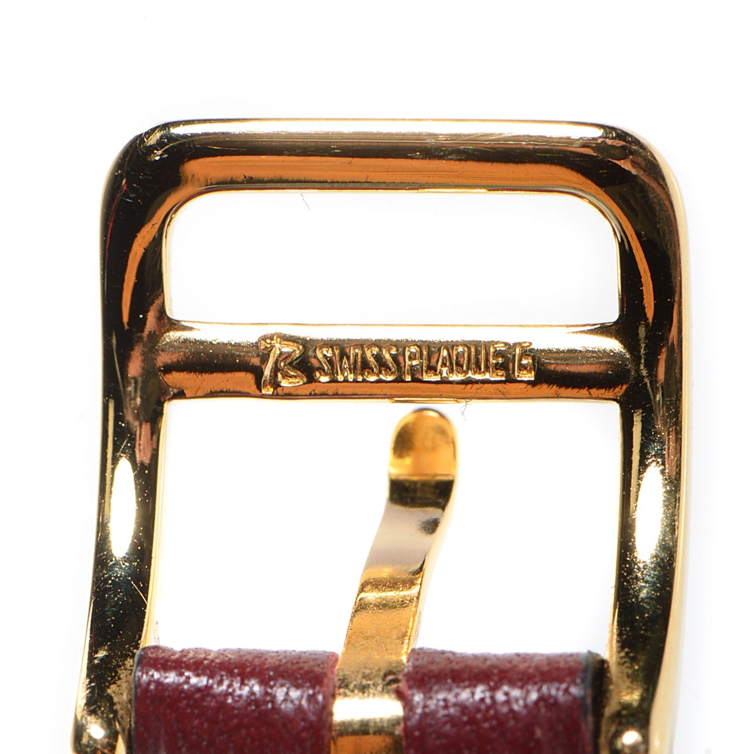 Hermes Stainless Steel Chevre de Coromandel 20mm Kelly Cadena Quartz Watch Rouge H 5 of 6