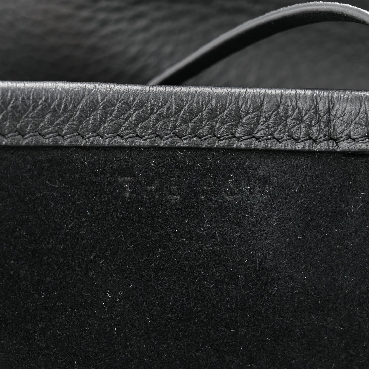 Grained Calfskin Medium N/S Park Tote Black