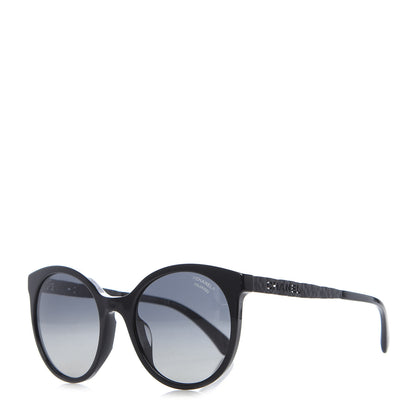 Chanel Acetate Metal Polarized Pantos Sunglasses 5440-A Black 1 of 8