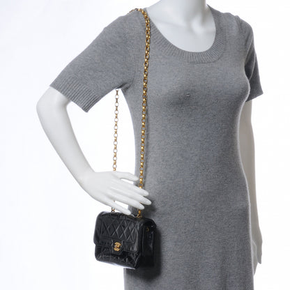 Chanel Patent Quilted Mini Flap Black 2 of 7
