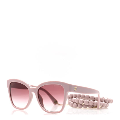 Chanel Acetate Chain Square Sunglasses 5487-A Pink 1 of 9