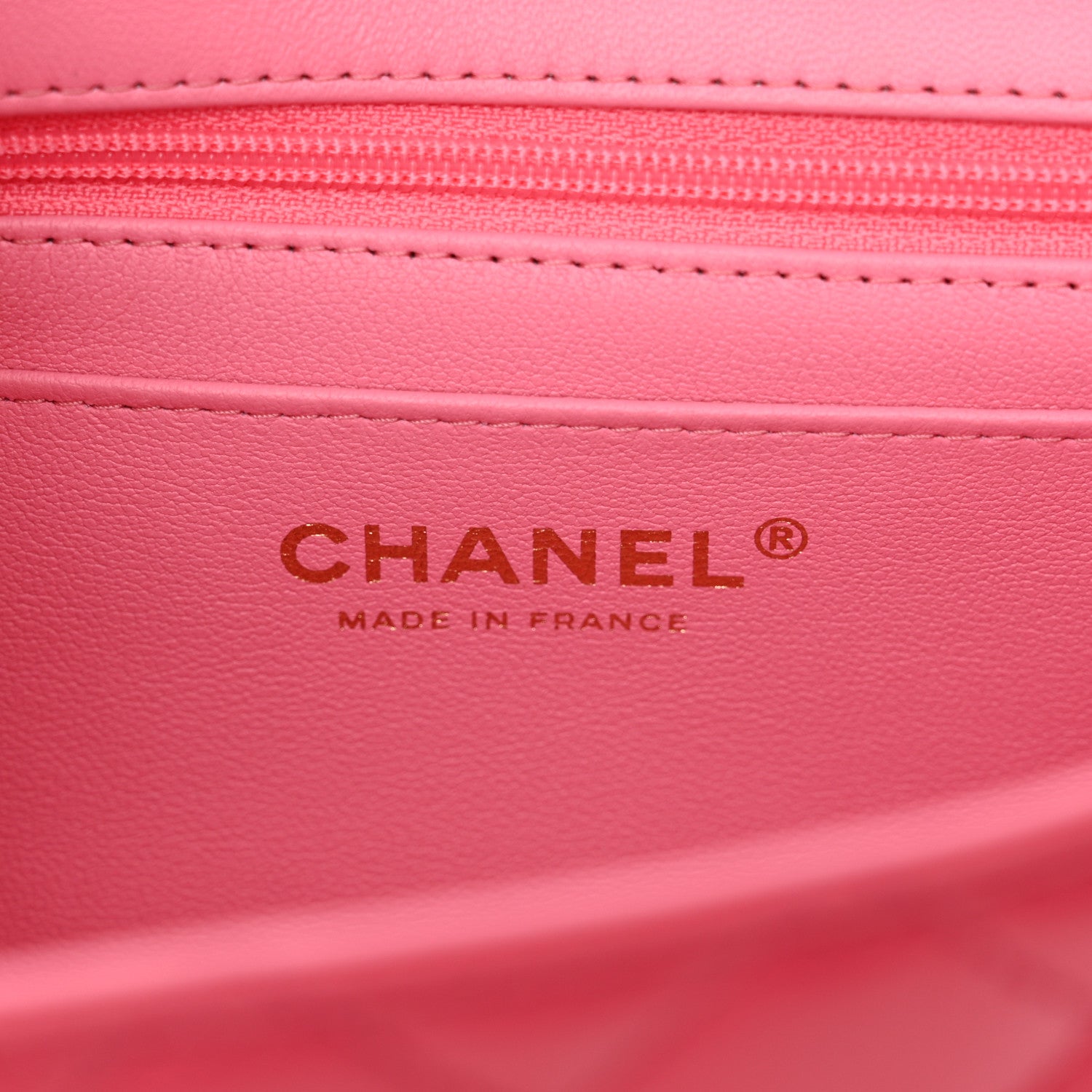 Chanel Lambskin Quilted Bi-Color Mini Top Handle Rectangular Flap Rose 6 of 11