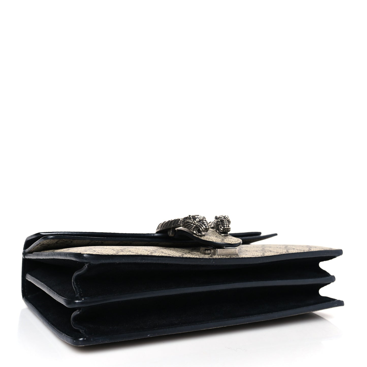 GG Supreme Monogram Small Dionysus Shoulder Bag Black