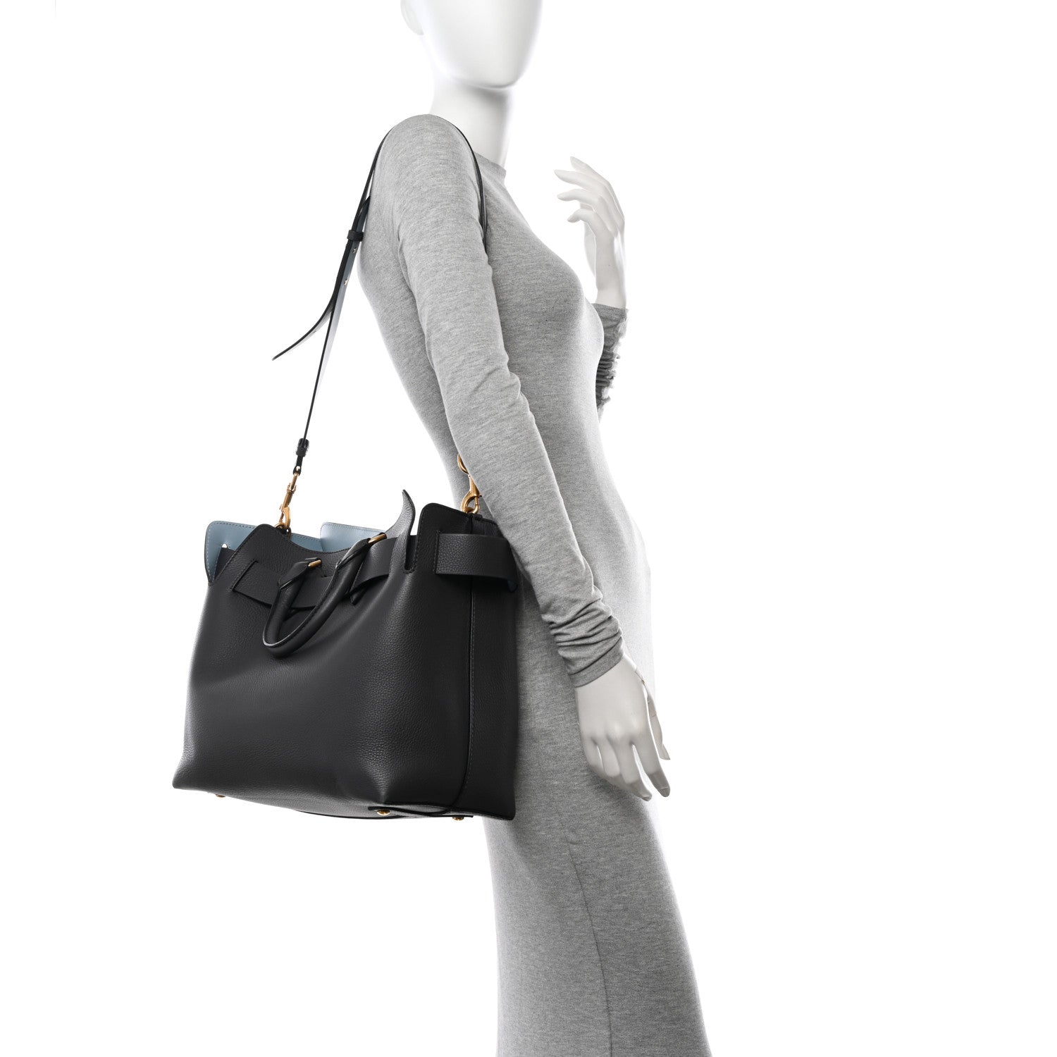 Burberry Marais Calfskin Medium Belt Bag Charcoal Grey 2 of 12