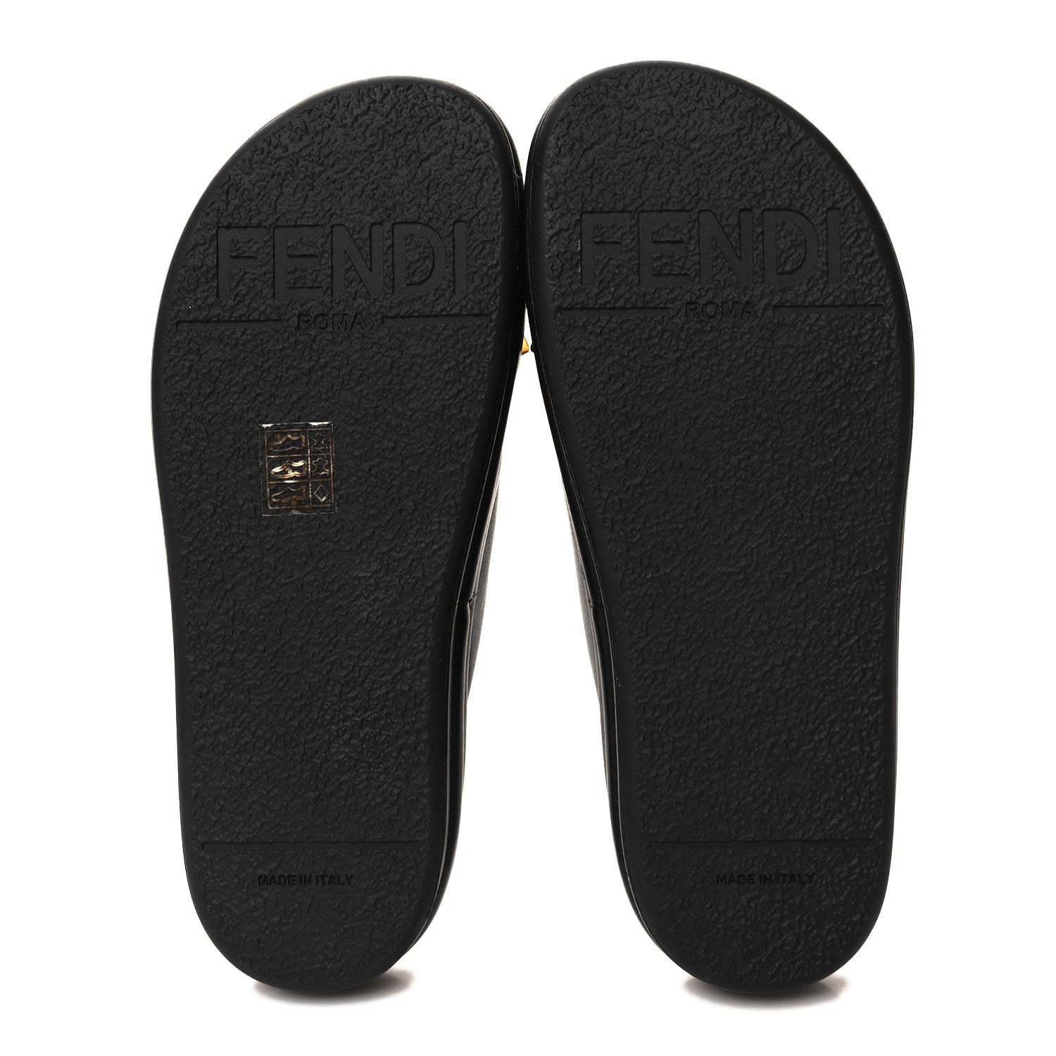 Fendi Vitello Womens Fendigraphy Slide Sandals 36 Black 5 of 9