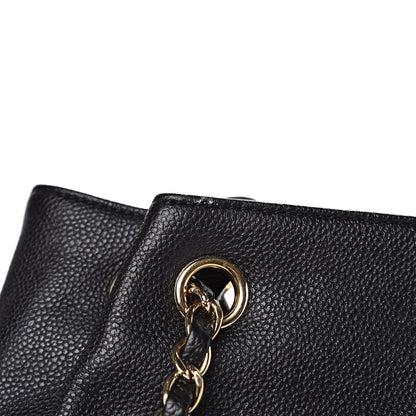 Chanel Crumpled Grained Calfskin Zip and Carry Shopping Tote Black 10 of 10
