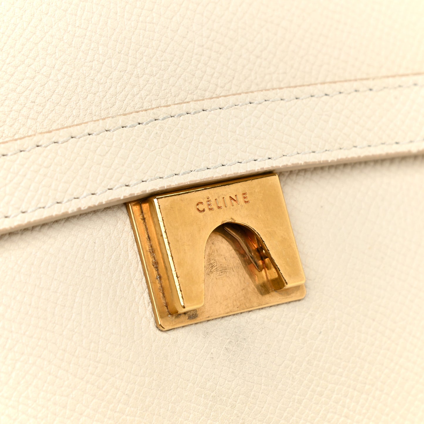 Grained Calfskin Mini Belt Bag White