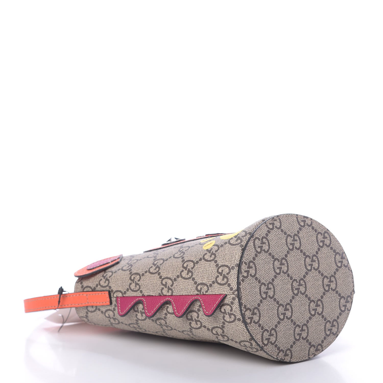 Gucci GG Supreme Monogram Childrens Hedgehog Bucket Bag Orange 4 of 10