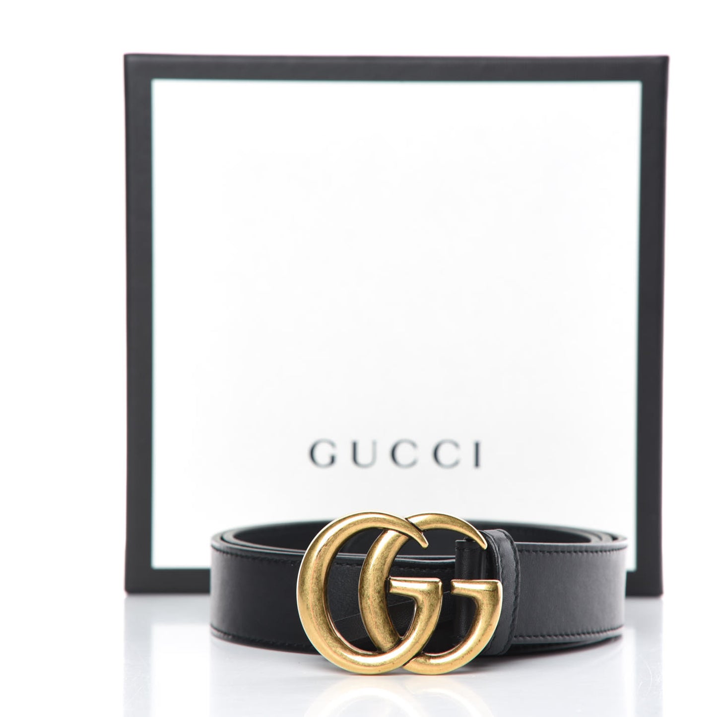 Calfskin Double G 30mm Belt 90 36 Black