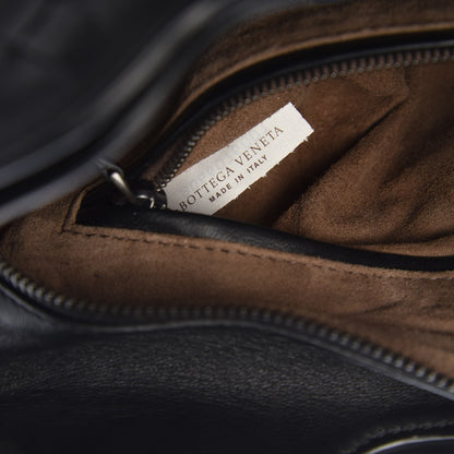 Bottega Veneta Nappa Intrecciato Chain Shoulder Bag Black 7 of 11