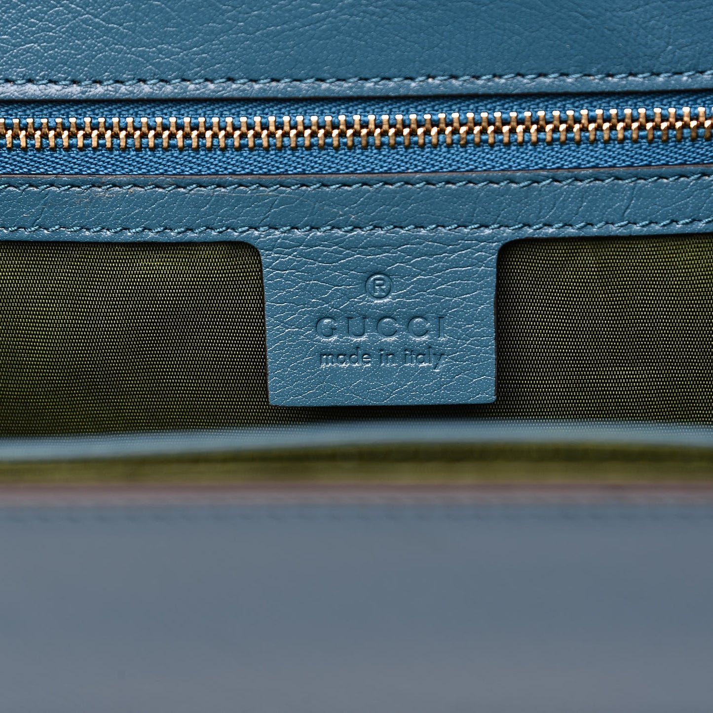 Calfskin Animalier Medium Shoulder Bag Blue