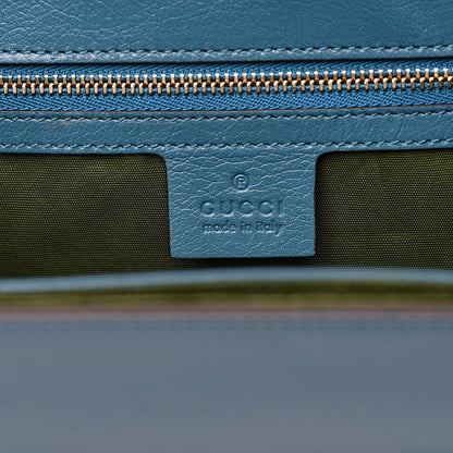 Gucci Calfskin Animalier Medium Shoulder Bag Blue 6 of 11