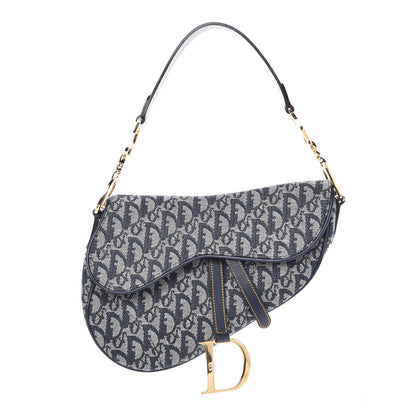 Christian Dior Monogram Saddle Bag Blue 1 of 8