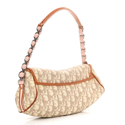 Christian Dior Monogram Romantique Trotter Flap Bag Beige Rose Clair 3 of 15