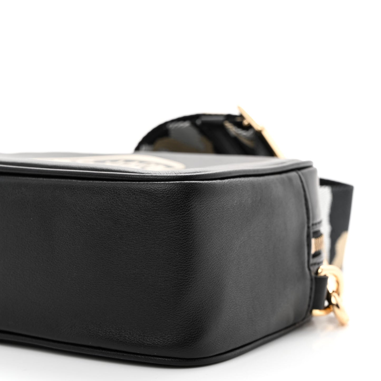 Calfskin Signet Flash Camera Bag Black