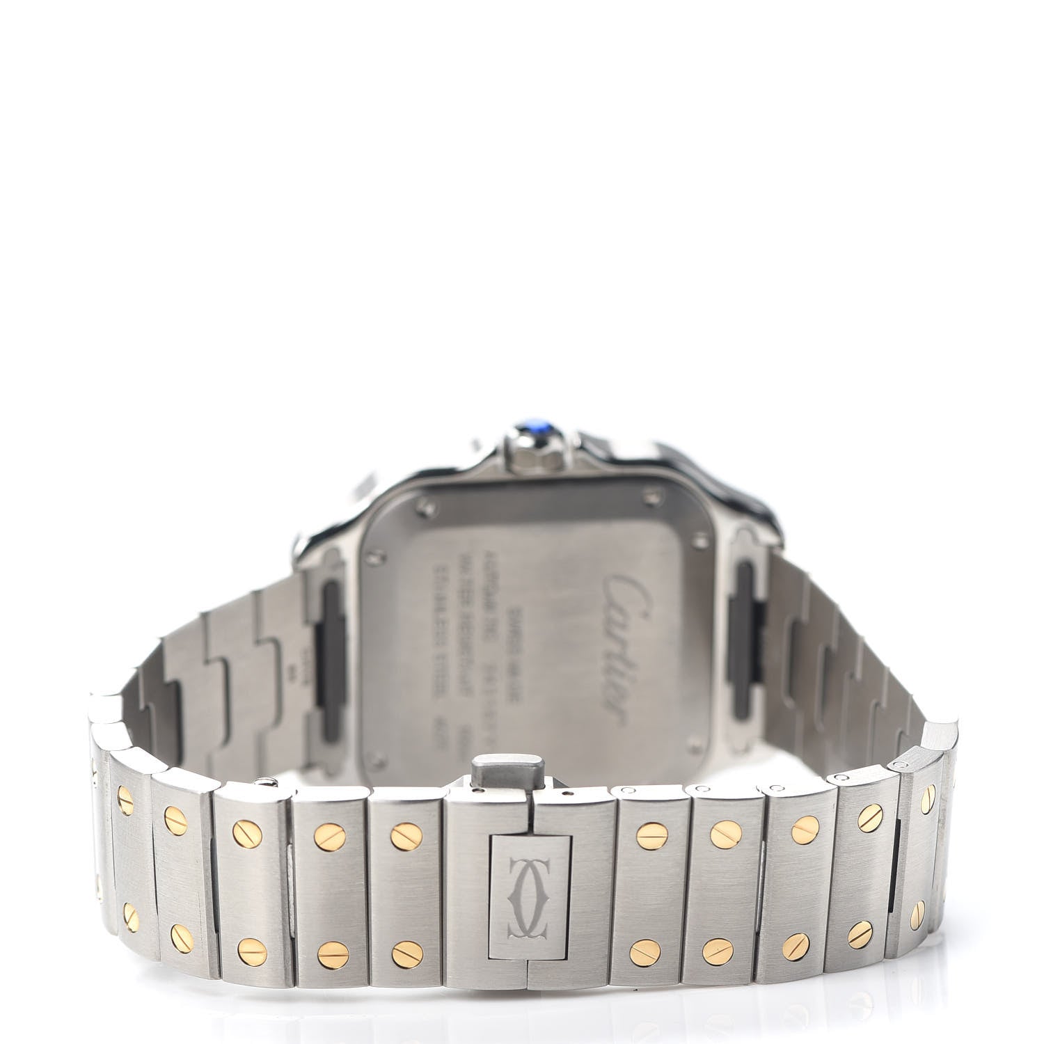 Cartier Stainless Steel 18K Yellow Gold 35mm Santos de Cartier Automatic Watch 3 of 6