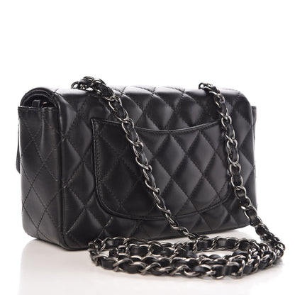 Chanel Lambskin Quilted Mini Rectangular Flap Black 3 of 10