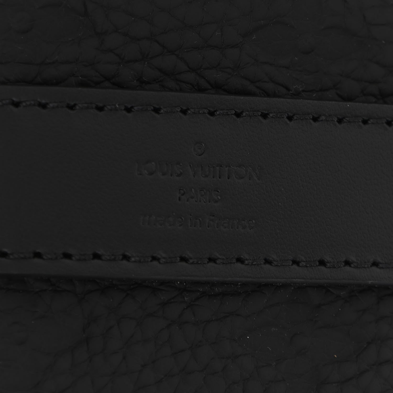Louis Vuitton Monogram Taurillon Keepall Bandouliere 25 Black 6 of 10