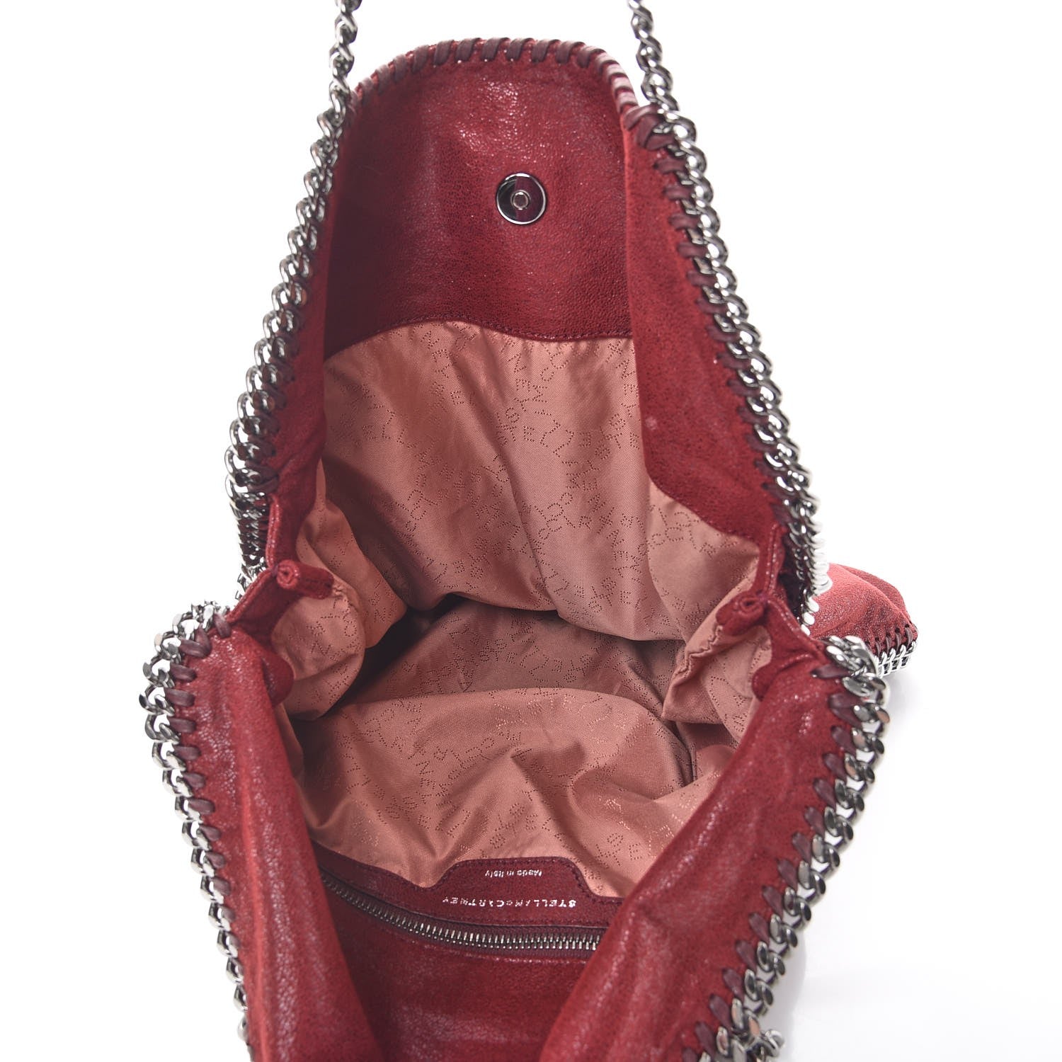 Stella McCartney Shaggy Deer Falabella Fold Over Tote Plum 5 of 8