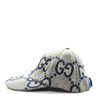 Gucci Wool Monogram Jumbo GG Antonio Baseball Hat M Grey 4 of 10