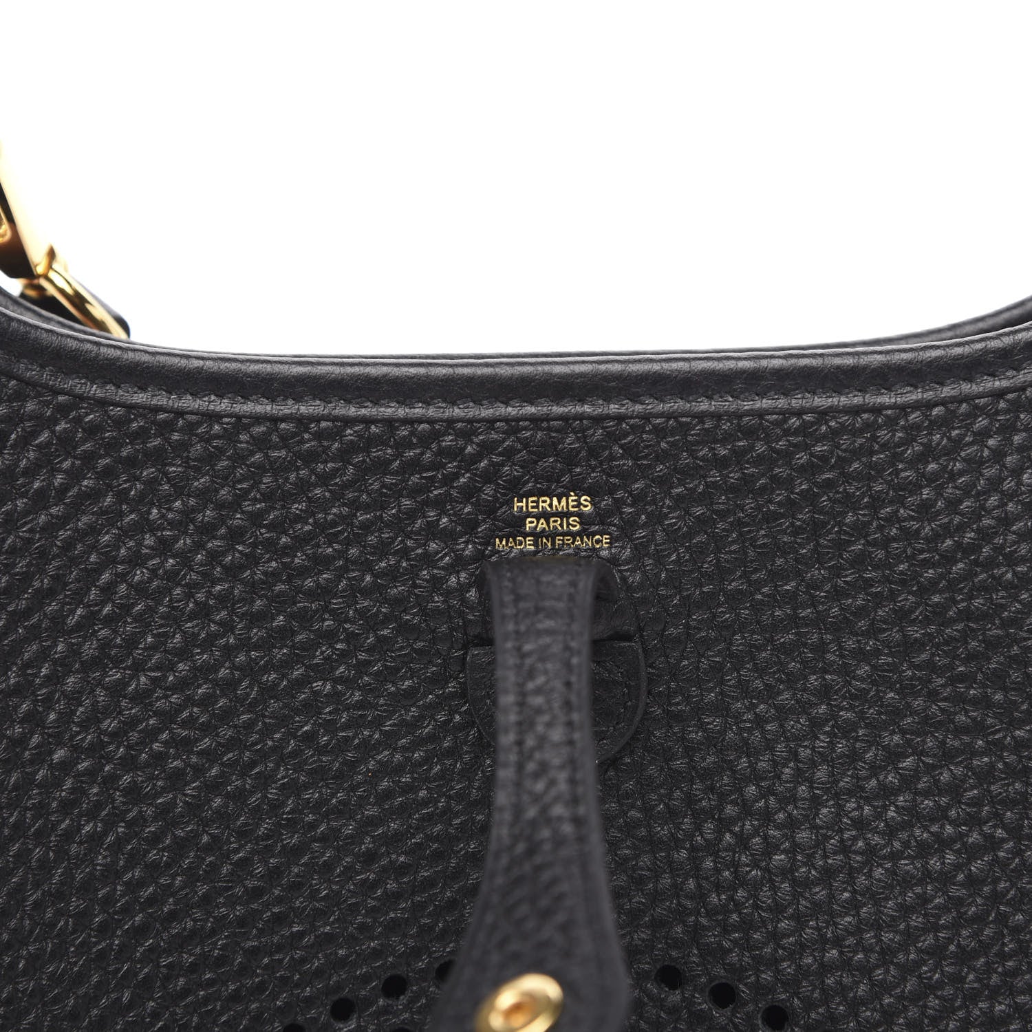 Hermes Taurillon Clemence Evelyne TPM Black 6 of 10