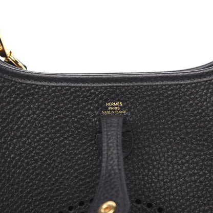 Hermes Taurillon Clemence Evelyne TPM Black 6 of 10