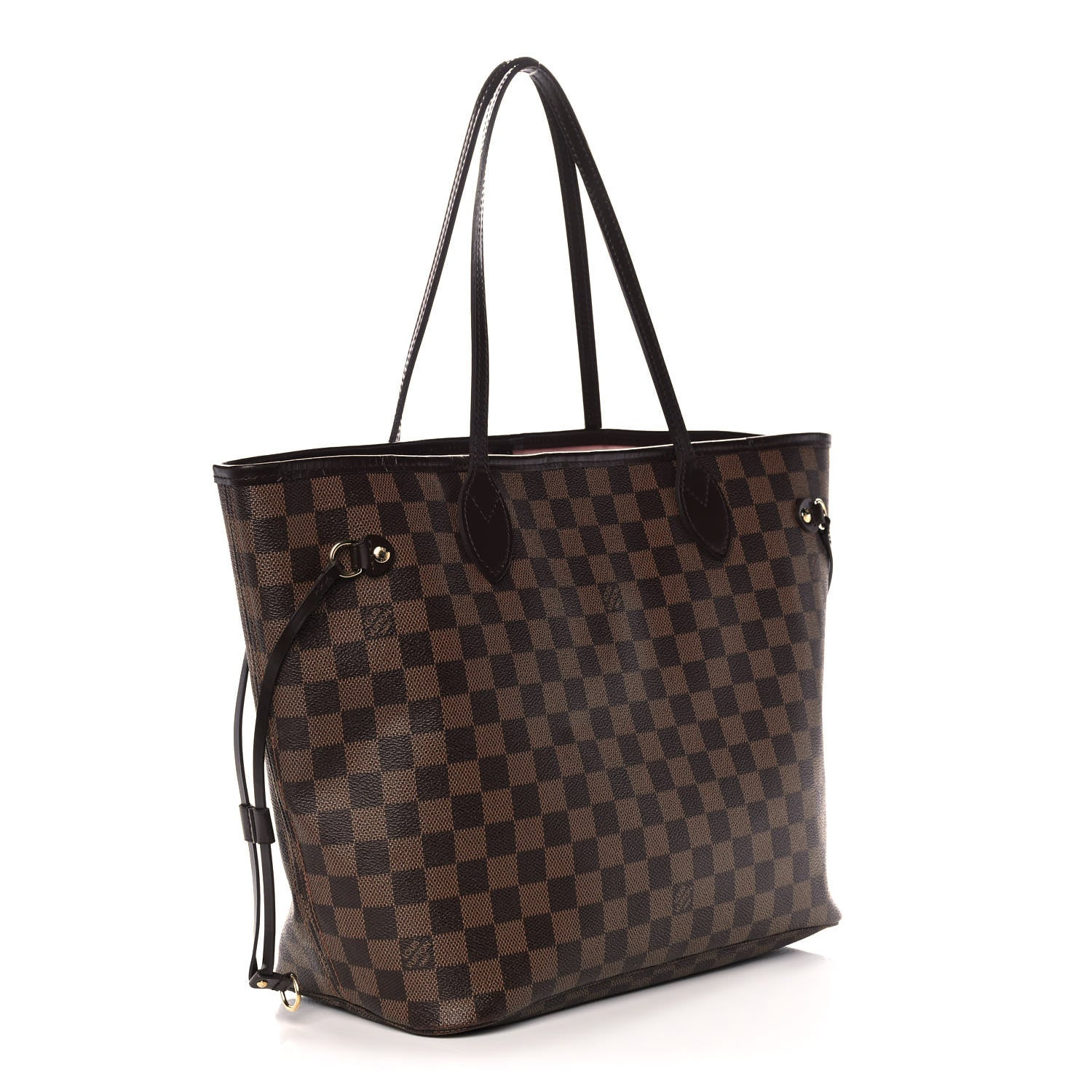 Louis Vuitton Damier Ebene Neo Neverfull MM Rose Ballerine 3 of 12